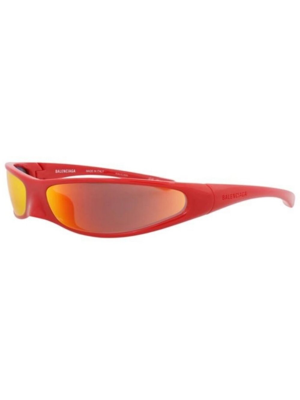 New Balenciaga Unisex Shield/Wrap Red Red Red Fashion Designer Sunglasses